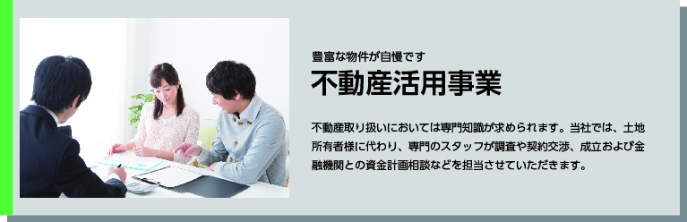 不動産活用事業タイトル 不動産活用事業タイトル